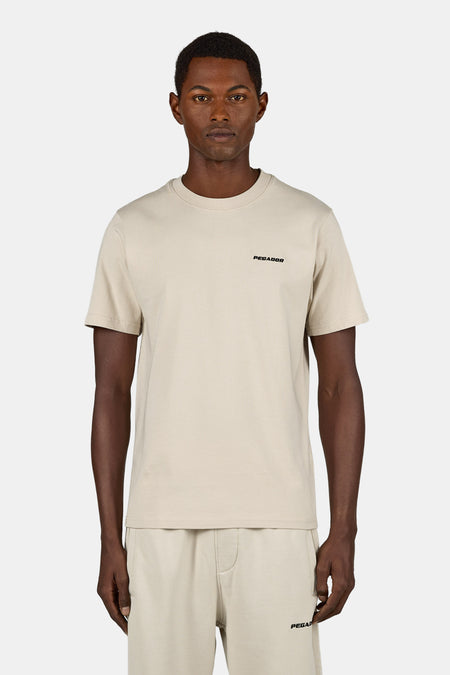 Logo Slim Tee Washed Cozy Beige