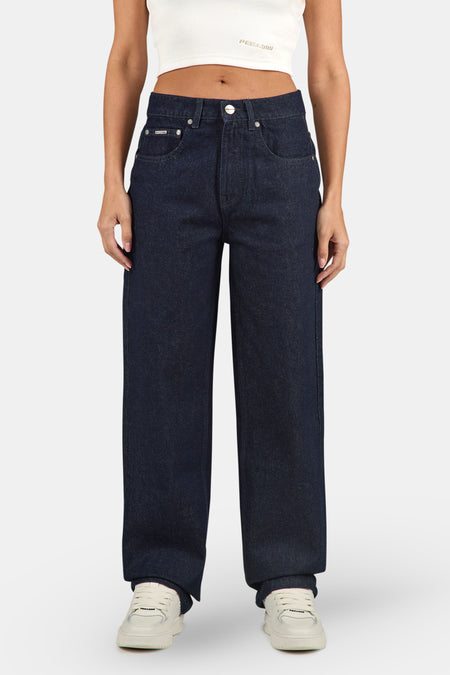 Julina Wide Leg Jeans Raw Blue