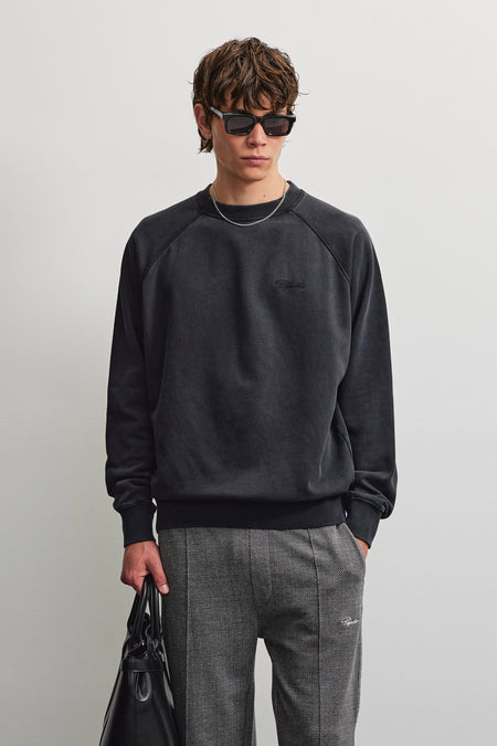 Signar Terry Raglan Sweater Vintage Black