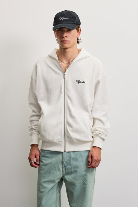 Signar Oversized Rib Jacket Warm White