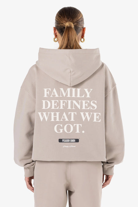 Nenno Oversized Hoodie Washed Dark Stone