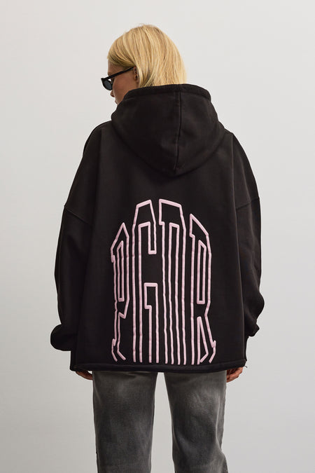 Rutty Super Oversized Hoodie Washed Black