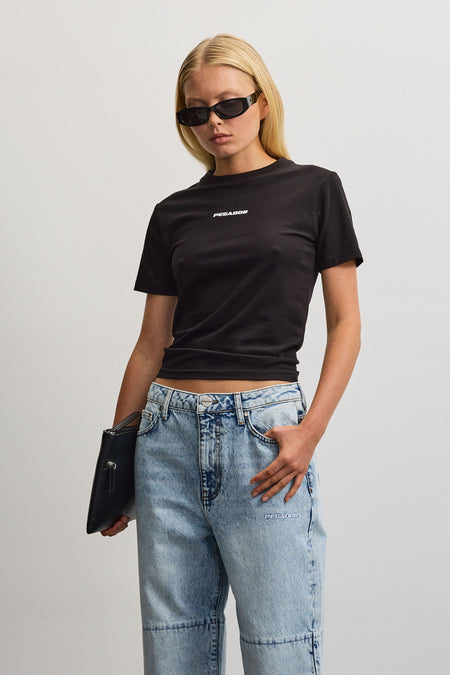 Yona Slim Tee Black White Gum