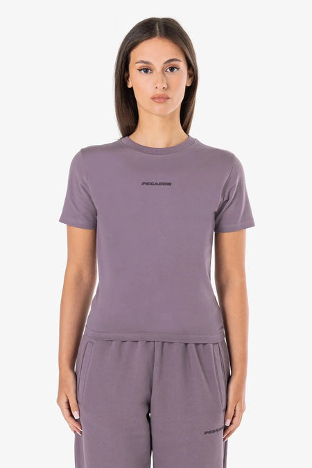 Yona Slim Tee Dusty Grape Gum