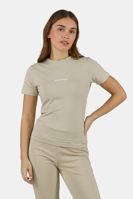 Yona Slim Tee Khaki Beige