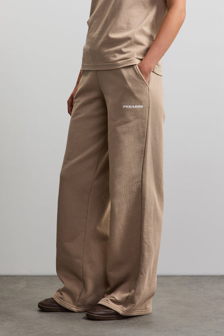Anni Wide Sweat Pants Beige