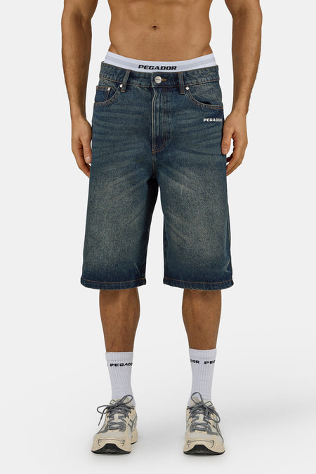 Kolar Jorts Faded Dark Blue