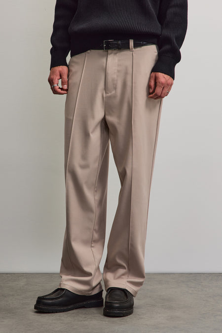 Mador Wide Suit Pants Dark Stone