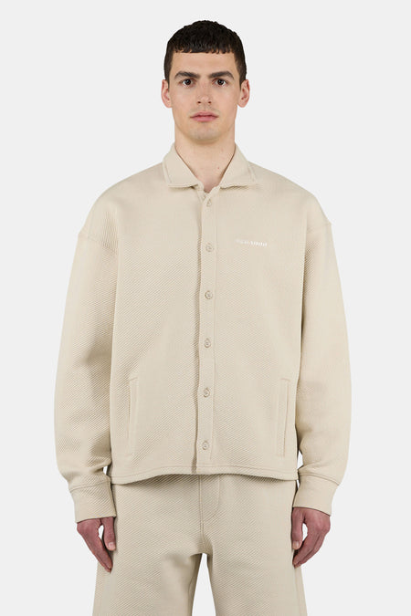 Tate Structured Overshirt Light Beige