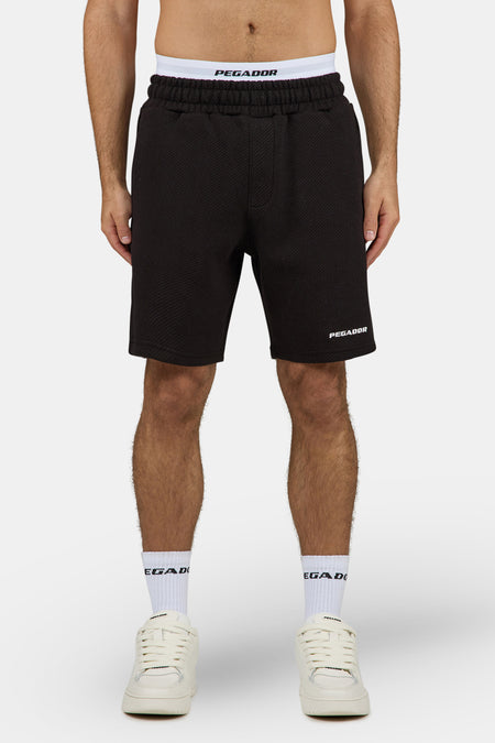 Tate Structured Shorts Washed Black