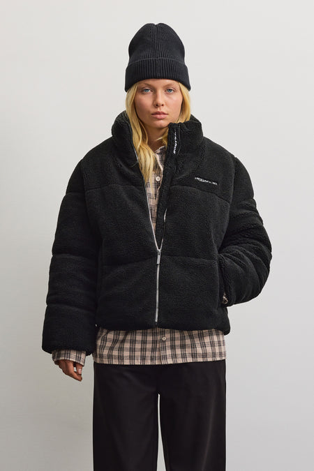 Georgia Teddy Puffer Jacket Black