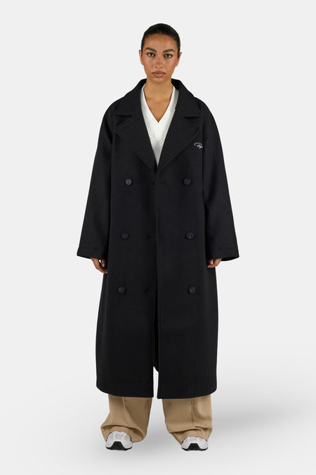 Valencia Raglan Coat Black