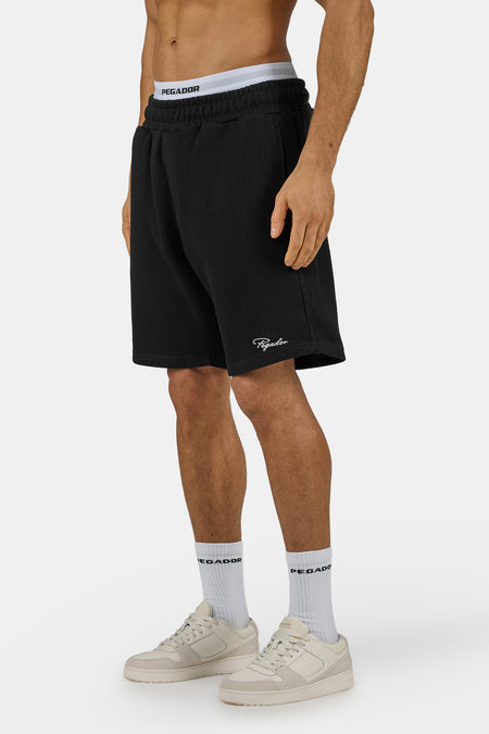Signar Heavy Rib Shorts Black