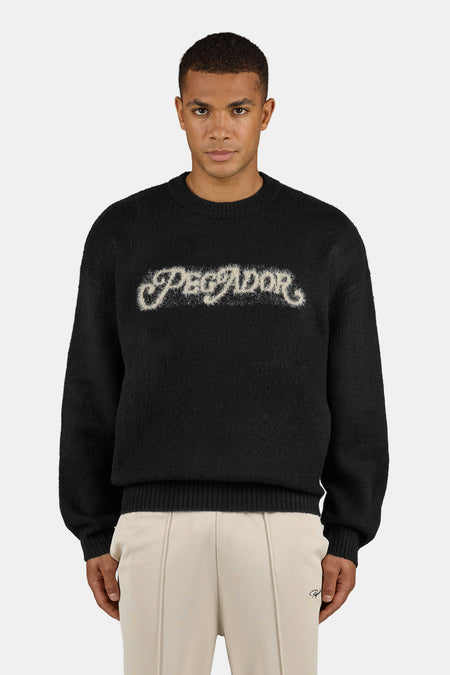 Nepole Oversized Knit Sweater Black