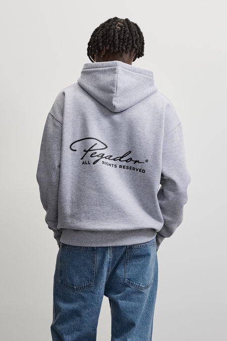 Pike Oversized Hoodie Grey Melange