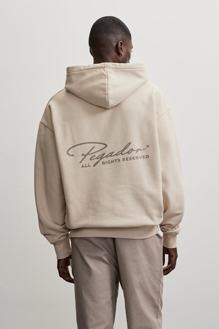 Pike Oversized Hoodie Washed Cream