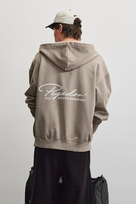 Pike Oversized Sweat Jacket Vintage Rock Grey