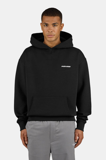 Tate Structured Oversized Hoodie Black