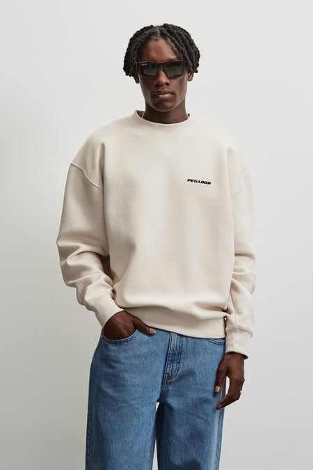 Tate Structured Oversized Sweater Washed Cream