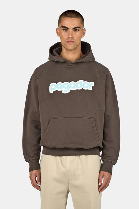 Arco Oversized Raglan Hoodie Walnut Brown
