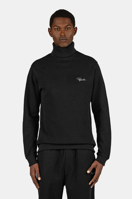 Signar Rib Turtleneck Black
