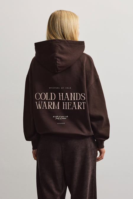 Lancy Oversized Hoodie Deep Brown