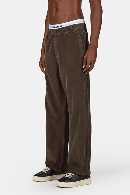 Bilaspur Wide Cord Pants Walnut Brown