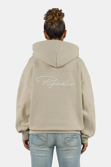 Binche Oversized Hoodie Khaki Beige