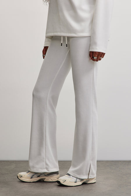 Noli Slim Rib Pants Warm White