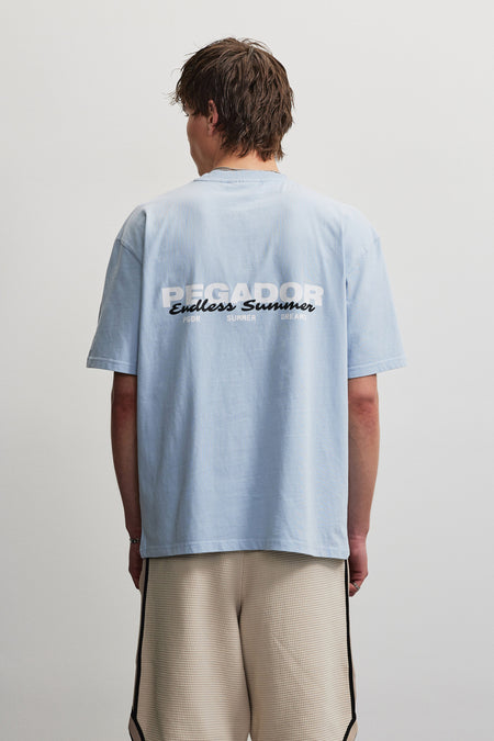 Torres Oversized Tee Washed Ocean Blue