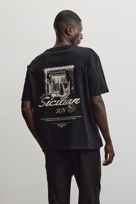 Pedroche Oversized Tee Washed Black
