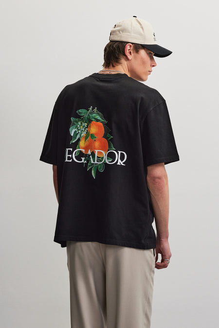 Viborg Oversized Tee Washed Black