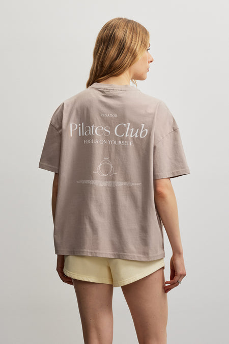 Oulu Oversized Tee Washed Warm Taupe