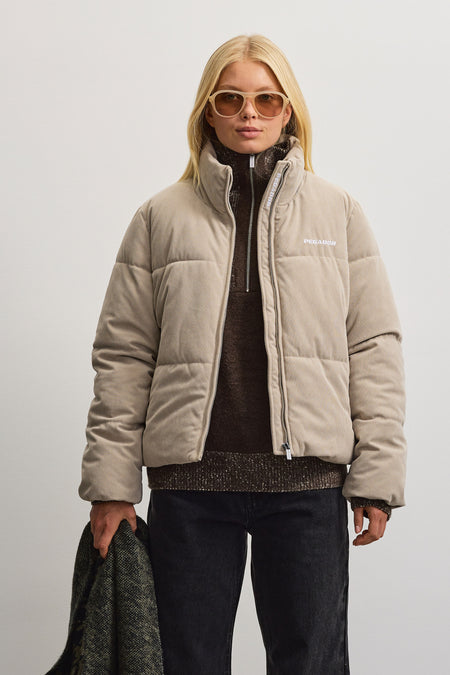 Narni Cord Puffer Jacket Beige