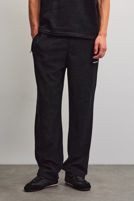 Mezzano Wide Soft Rib Pants Black