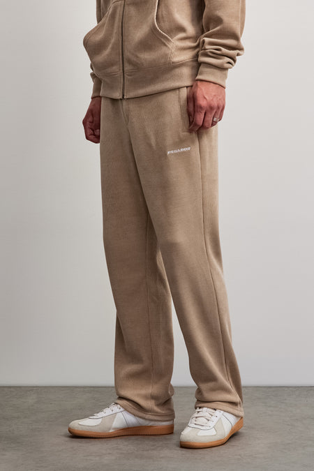 Mezzano Wide Soft Rib Pants Beige