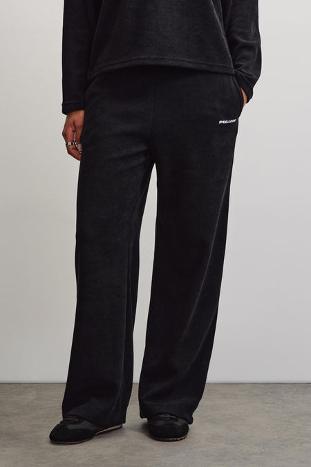 Noli Wide Soft Rib Pants Black