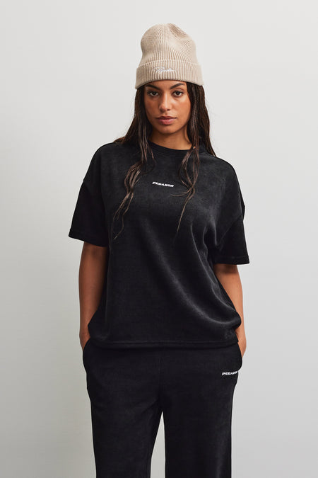 Noli Soft Rib Oversized Tee Black