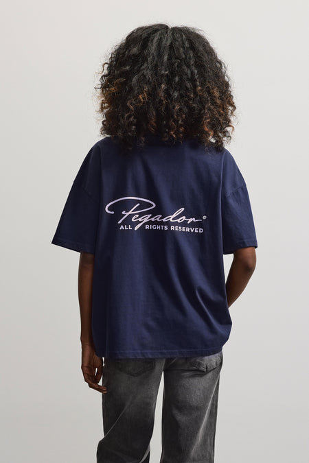 Adra Oversized Tee Indigo Blue