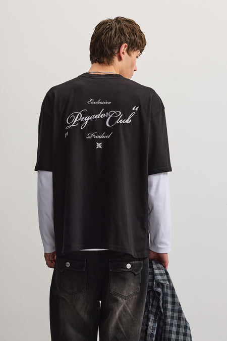 Leon Oversized Tee Black