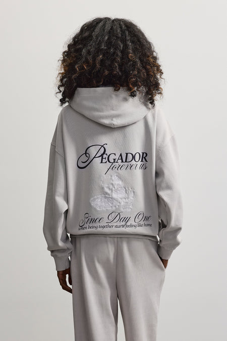 Perugia Oversized Hoodie Sky Grey