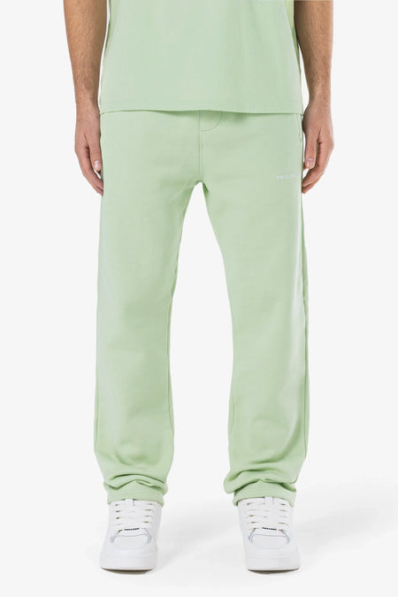 Logo Wide Sweat Pants Washed Matcha Green Gum