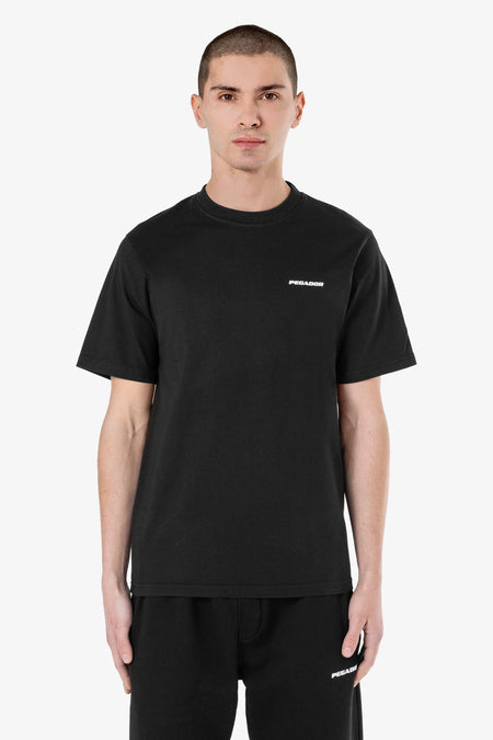 Logo Slim Tee Washed Black Gum