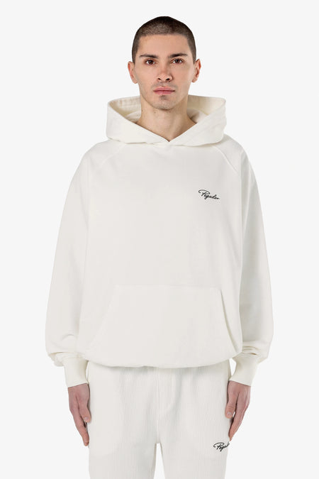 Signar Terry Raglan Hoodie Warm White