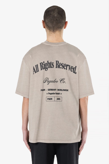 Colson Oversized Tee Vintage Dark Stone