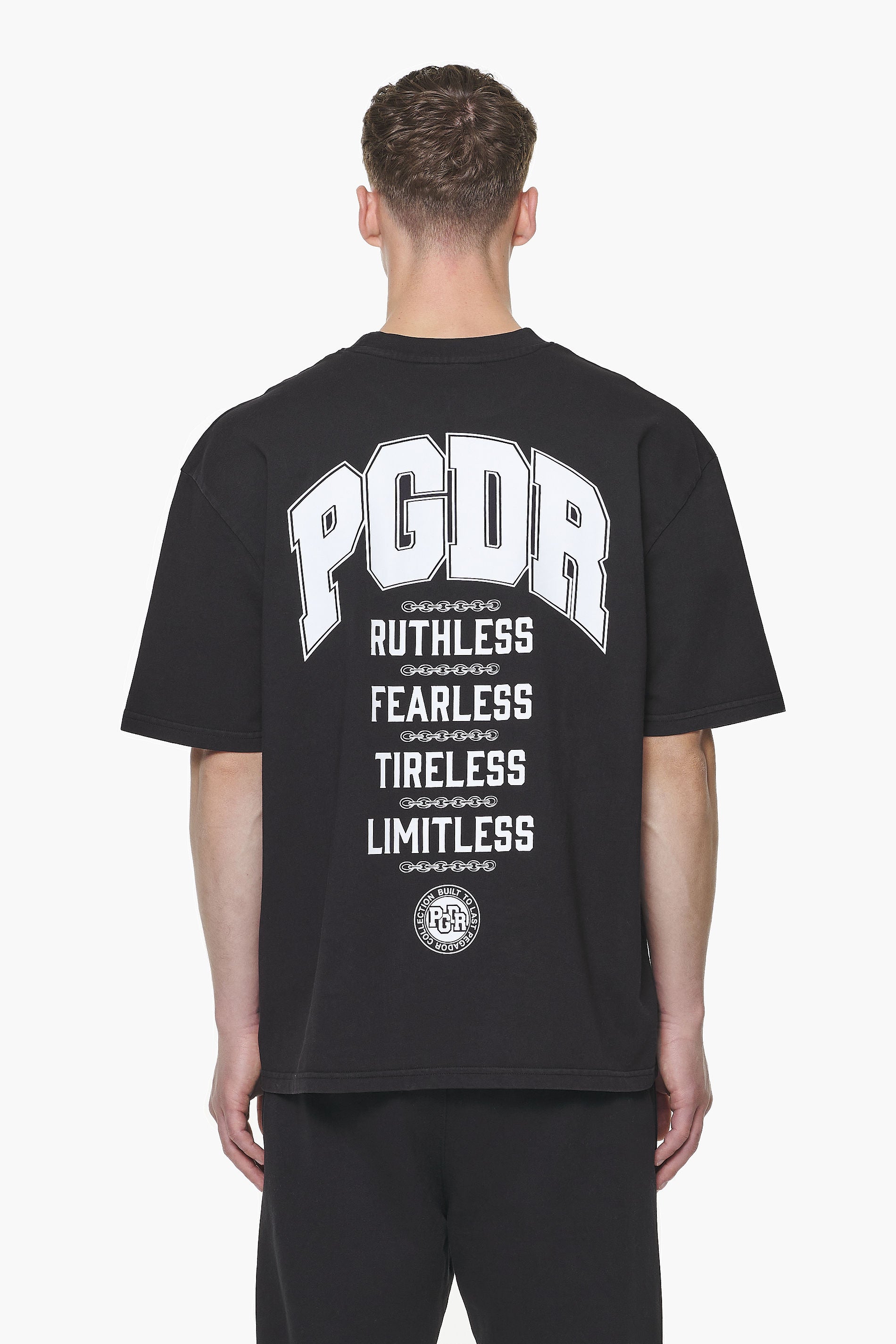 Pegador Orsett Oversized Tee Vintage Onyx Black Hauptansicht aus der Built to Last Kollektion für Herren