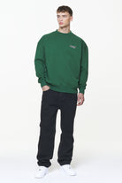 Pegador Tavery Oversized Sweater Vintage Washed British Green Ganzkörper Bild aus der Built to Last Kollektion für Herren