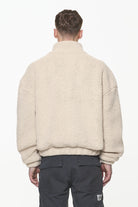 Pegador Puka Teddy Half Zip Sweater Kingdom Beige Gegenansicht aus der Built to Last Kollektion für Herren