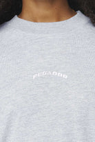 Pegador Thames Heavy Oversized Tee Grey Melange Detailshot aus der Built to Last Kollektion für DaHerren