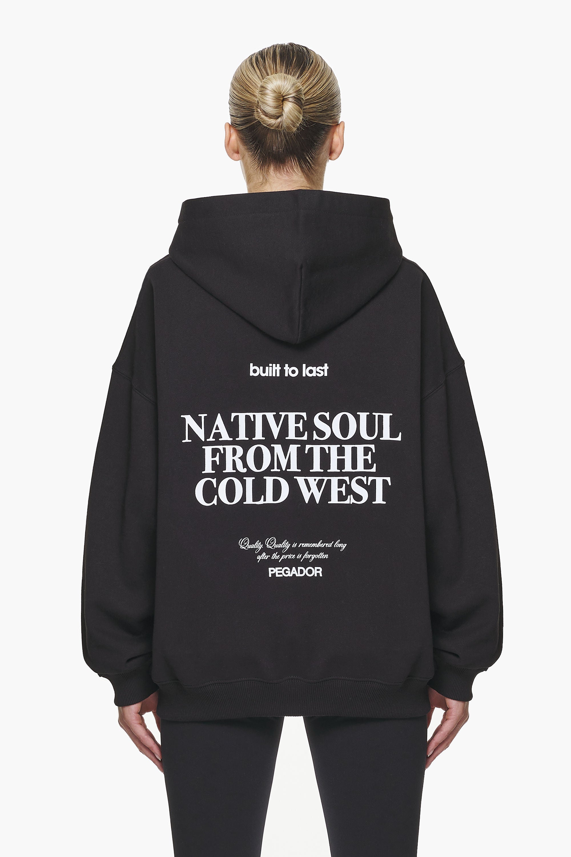 Pegador Cadogan Oversized Hoodie Black Hauptansicht aus der Built to Last Kollektion für DaHerren